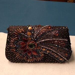 Ohh Ashley Beaded Embellished Clutch/Shoulder/Crossbody Bag Prom Wedding